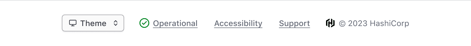 Example of what additional content can go in the App Footer